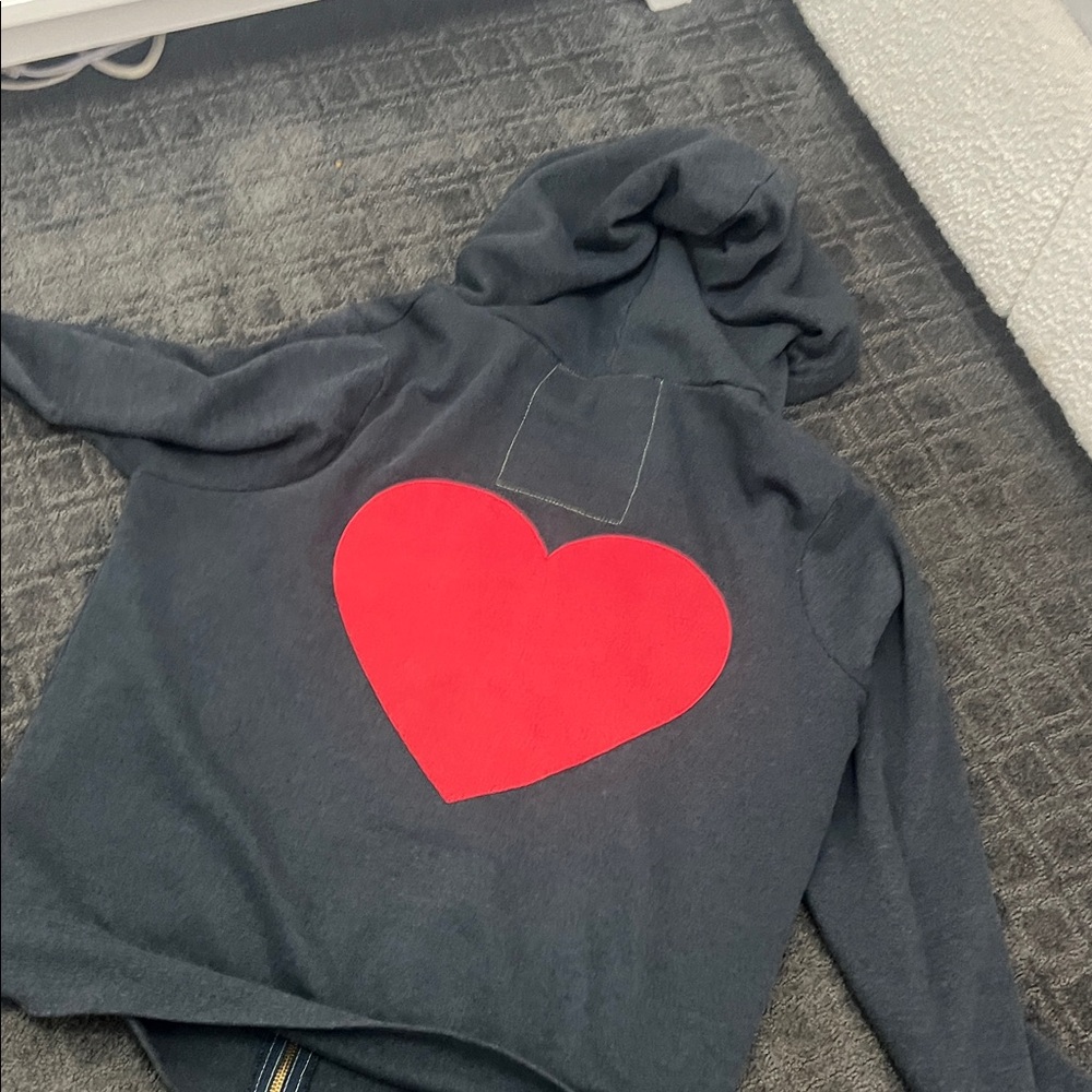 Aviator Nation Charcoal Hoodie with Rainbow Patch - Picture 3 of 3